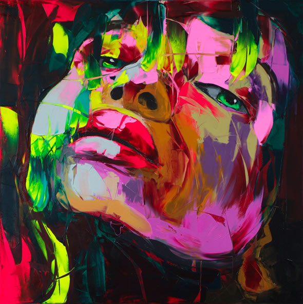 Francoise Nielly Portrait Palette Painting Expression Face002